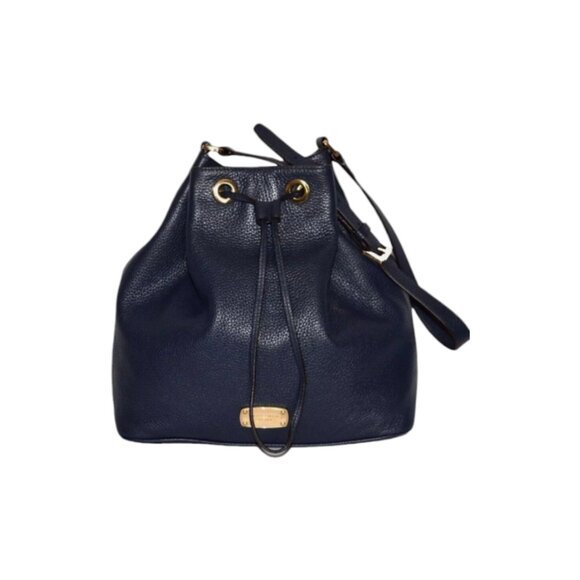 Michael Kors Jules Large Convertible Drawstring Leather Shoulder Bag-Black - Picture 7 of 14